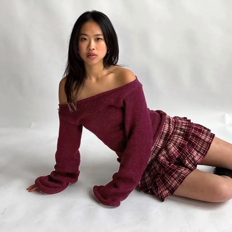 Trendy Autumn New Arrival Polyester Fabric Elegant Long Sleeve One Shoulder Pure Color Knitted Top for Women Street Style
Trendy Autumn New Arrival Polyester Fabric Elegant Long Sleeve One Shoulder Pure Color Knitted Top for Women Street Style