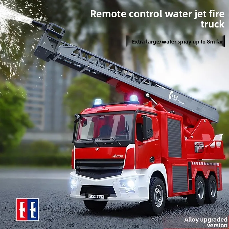 Double Eagle RC Fire Truck Ladder Engineering Car 1/20 Scale Alloy RC Car Spraying Water Remote Controlled Vehicle Toys Gift
Double Eagle RC Fire Truck Ladder Engineering Car 1/20 Scale Alloy RC Car Spraying Water Remote Controlled Vehicle Toys Gift