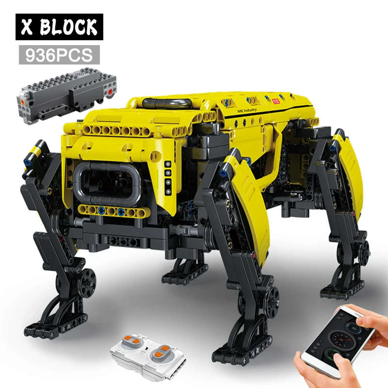 Technical Robot Toys The RC Motorized Boston Dynamics Big Dog Model AlphaDog Building Blocks Bricks Toys for Kid Christmas Gifts
Technical Robot Toys The RC Motorized Boston Dynamics Big Dog Model AlphaDog Building Blocks Bricks Toys for Kid Christmas Gifts