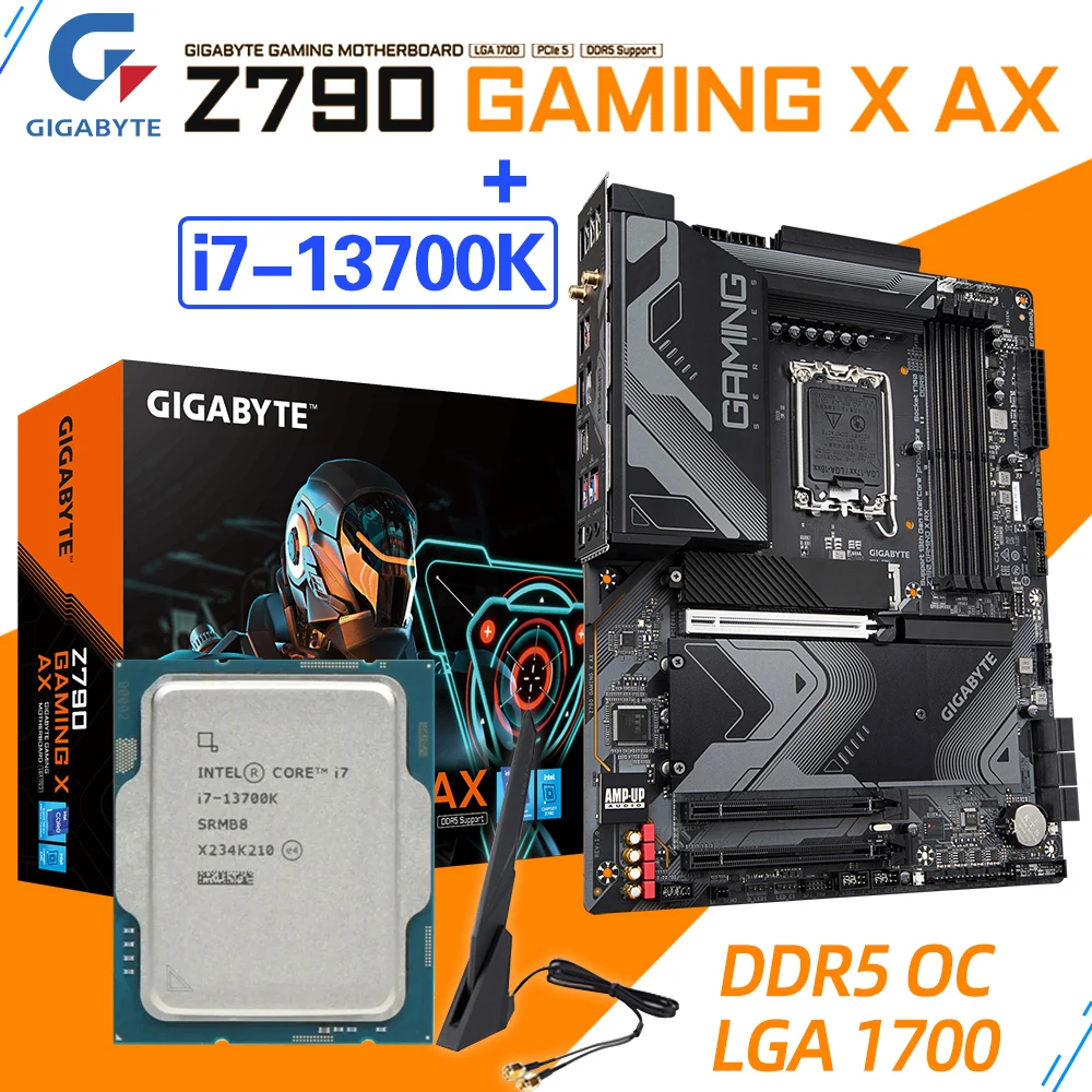 Процессор Intel Core i7 13700K LGA 1700 CPU Combo Z790 GAMING X AX материнская плата с WIFI Suit i7 13-го поколения M.2 128 ГБ ATX PCIe 5,0 M.2
Процессор Intel Core i7 13700K LGA 1700 CPU Combo Z790 GAMING X AX материнская плата с WIFI Suit i7 13-го поколения M.2 128 ГБ ATX PCIe 5,0 M.2