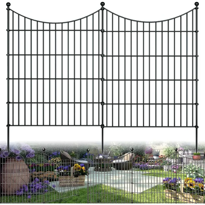 10 Panels Garden Fence Dog Fence Outdoor for Yard, 32in H x 23.6ft L Rustproof Metal Fencing with Ground Stakes
10 Panels Garden Fence Dog Fence Outdoor for Yard, 32in H x 23.6ft L Rustproof Metal Fencing with Ground Stakes