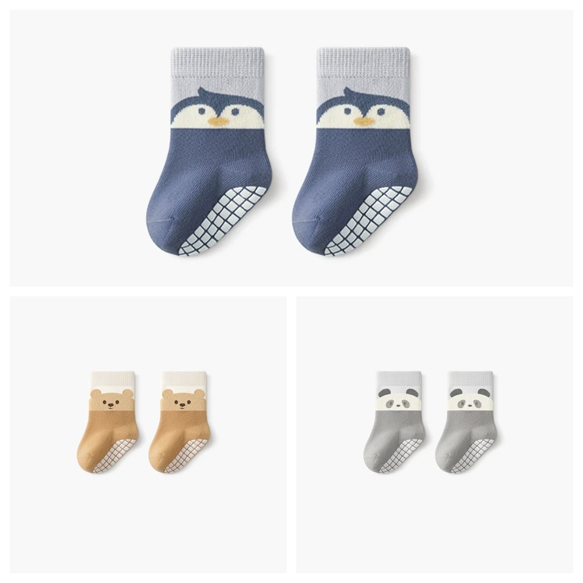 3 пары детских нескользящих носков с захватывающей подошвой для ползания и ходьбы (6–12 месяцев, 1-3–3 лет, 3-5 лет)
3 пары детских нескользящих носков с захватывающей подошвой для ползания и ходьбы (6–12 месяцев, 1-3–3 лет, 3-5 лет)