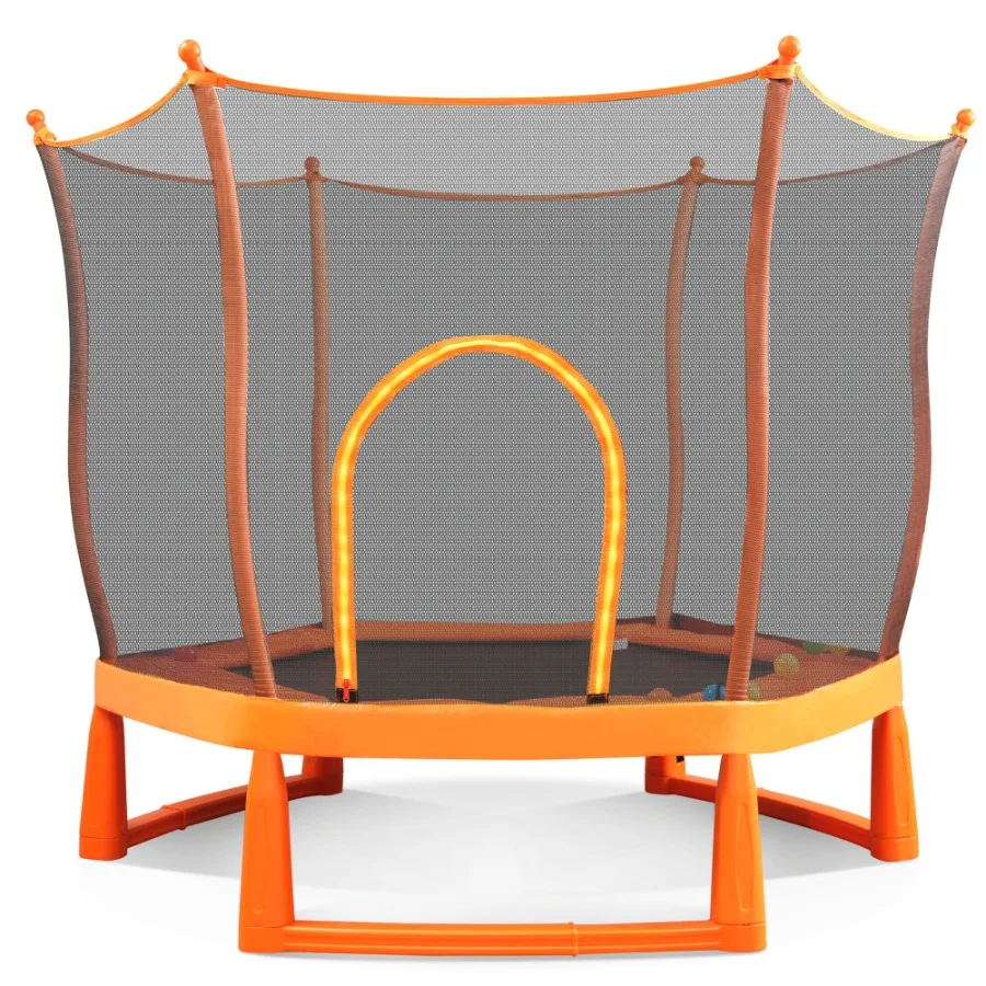 6FT Toddlers Trampoline with Safety Enclosure Net and Ocean Balls Fully Protected Indoor Trampoline and Ball Pit Balls for Easy
6FT Toddlers Trampoline with Safety Enclosure Net and Ocean Balls Fully Protected Indoor Trampoline and Ball Pit Balls for Easy