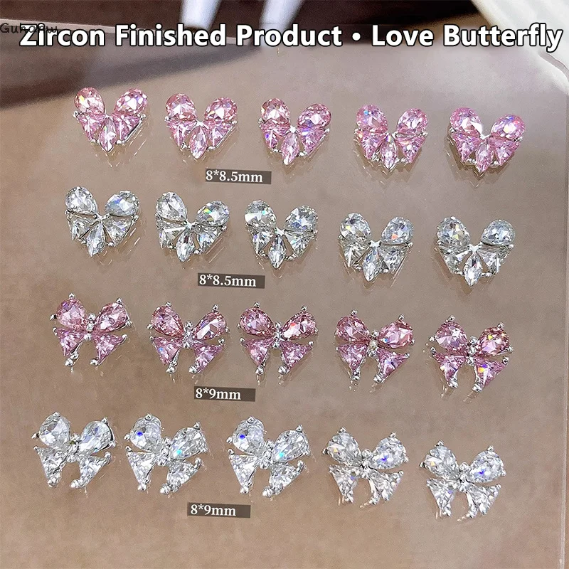 2pcs Butterfly Zircon Jewelry Nail Decoration Super Sparkling Bowknot Diamond 3D Popular Accessories Manicure
2pcs Butterfly Zircon Jewelry Nail Decoration Super Sparkling Bowknot Diamond 3D Popular Accessories Manicure