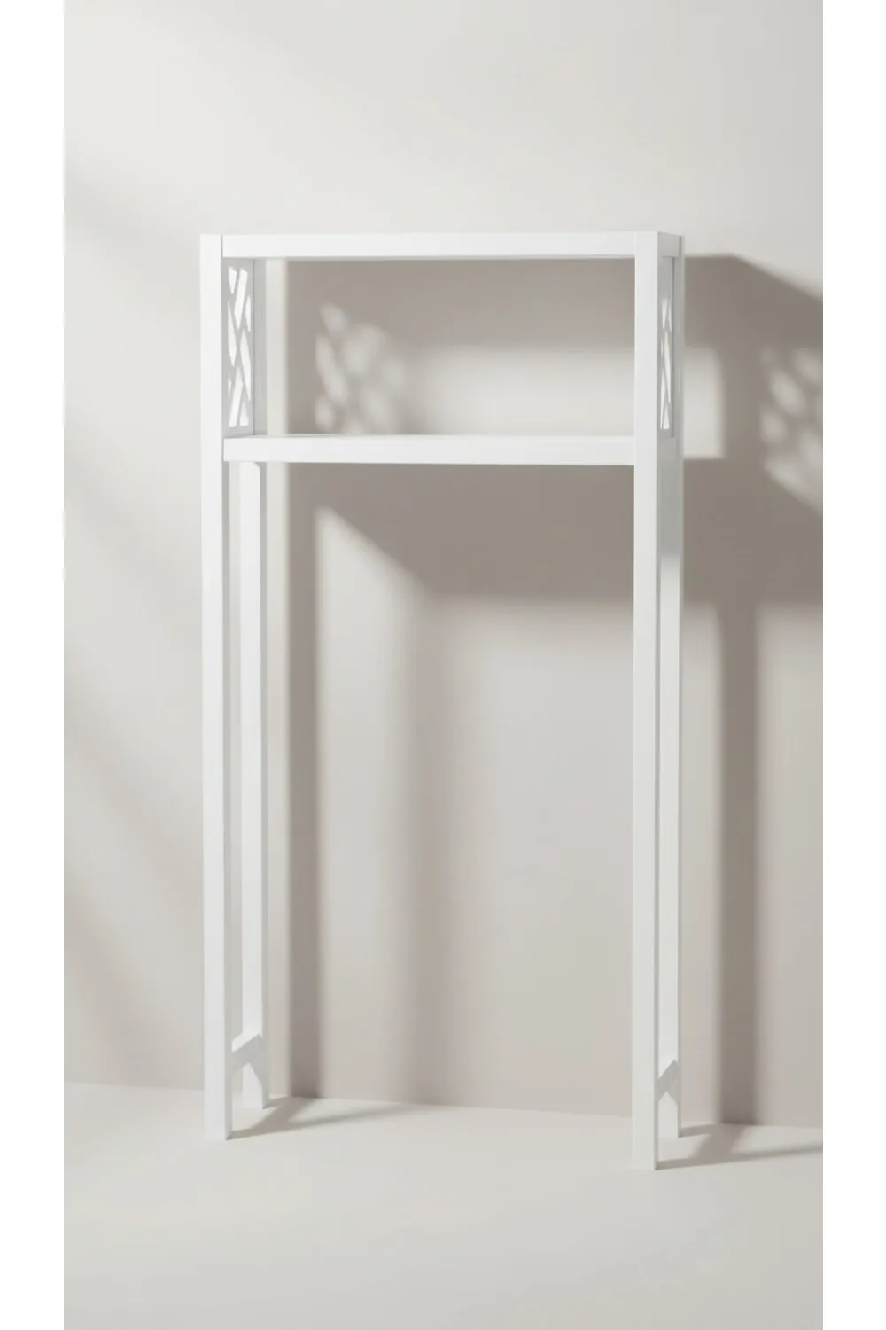 2-Tier Over The Toilet Storage Shelf - 27x48in Freestanding Bathroom Organizer for Toiletries, Towels & Decor (White)
2-Tier Over The Toilet Storage Shelf - 27x48in Freestanding Bathroom Organizer for Toiletries, Towels & Decor (White)