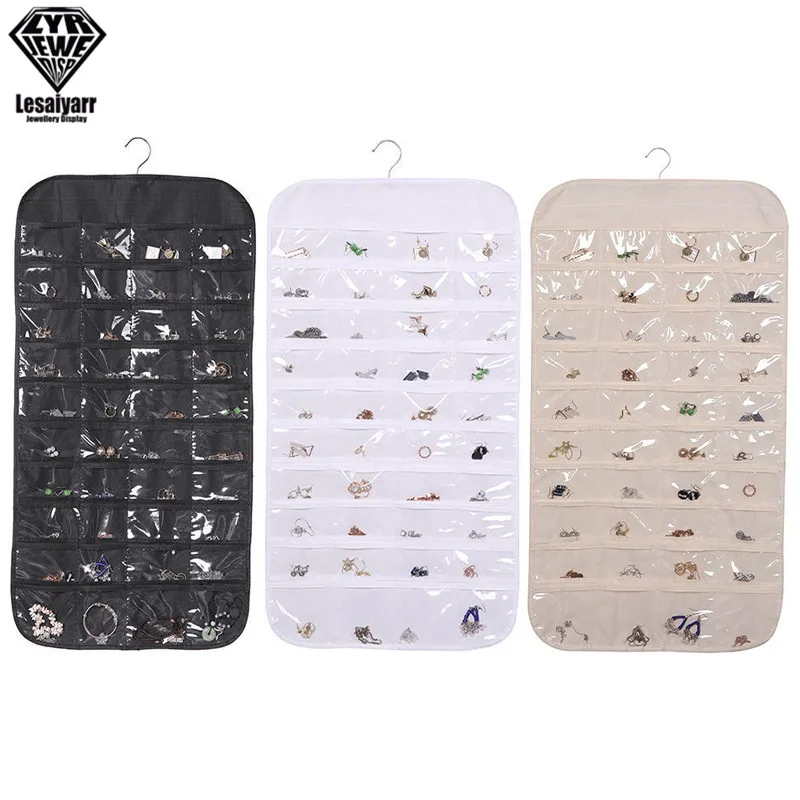 80 Pockets Double Sided Hanging Jewelry Display Organizer Storage Bag Non-woven Foldable Ring Necklace Bracelet Pouch
80 Pockets Double Sided Hanging Jewelry Display Organizer Storage Bag Non-woven Foldable Ring Necklace Bracelet Pouch