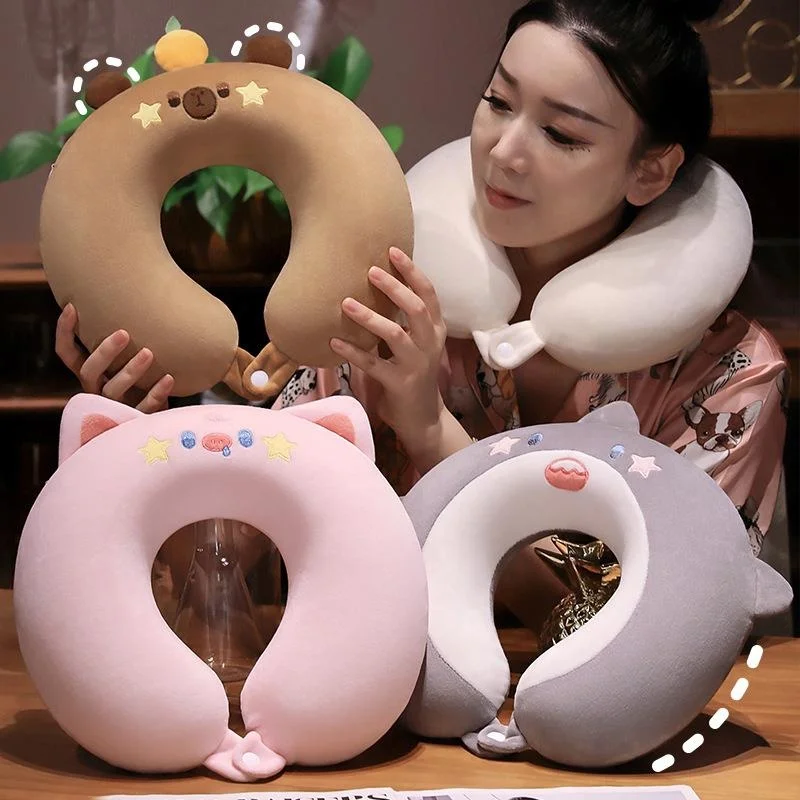 Cute Memory Foam U-Shaped Neck Pillow Portable Travel Companion for Airplanes Office Nap Time Crystal Velvet Cover Adjustable...
Cute Memory Foam U-Shaped Neck Pillow Portable Travel Companion for Airplanes Office Nap Time Crystal Velvet Cover Adjustable...