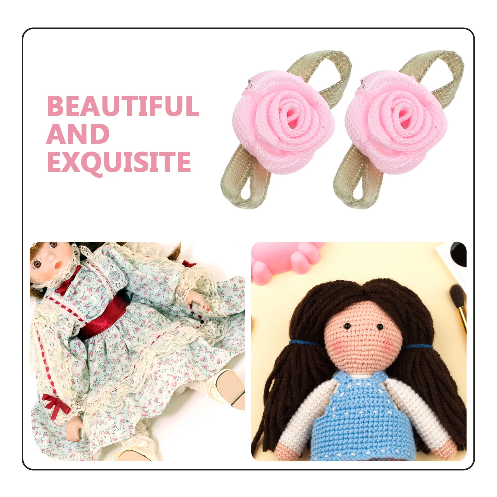 100Pcs Mini Satin Ribbon Rose Flowers with Leaves Artificial Craft Embellishments for DIY Wedding Decor Scrapbooking Card Making
100Pcs Mini Satin Ribbon Rose Flowers with Leaves Artificial Craft Embellishments for DIY Wedding Decor Scrapbooking Card Making