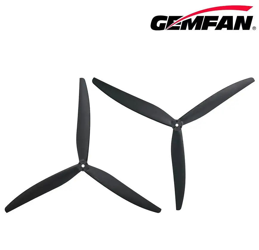 1-4 pairs Gemfan 13inch 1309 glass fiber nylon propeller 13-inch three-blade prop fixed-pitch design 13X9 8.3kg Takeoff weight
1-4 pairs Gemfan 13inch 1309 glass fiber nylon propeller 13-inch three-blade prop fixed-pitch design 13X9 8.3kg Takeoff weight
