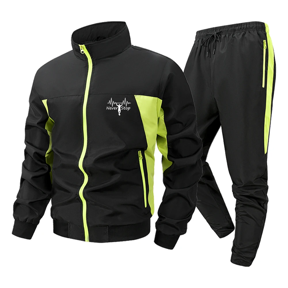Men's 2 Piece Tracksuit Stand Collar Windproof Full Zip Jacket and Pants Weightlifting Print Casual Jogging Training Sports Set
Men's 2 Piece Tracksuit Stand Collar Windproof Full Zip Jacket and Pants Weightlifting Print Casual Jogging Training Sports Set