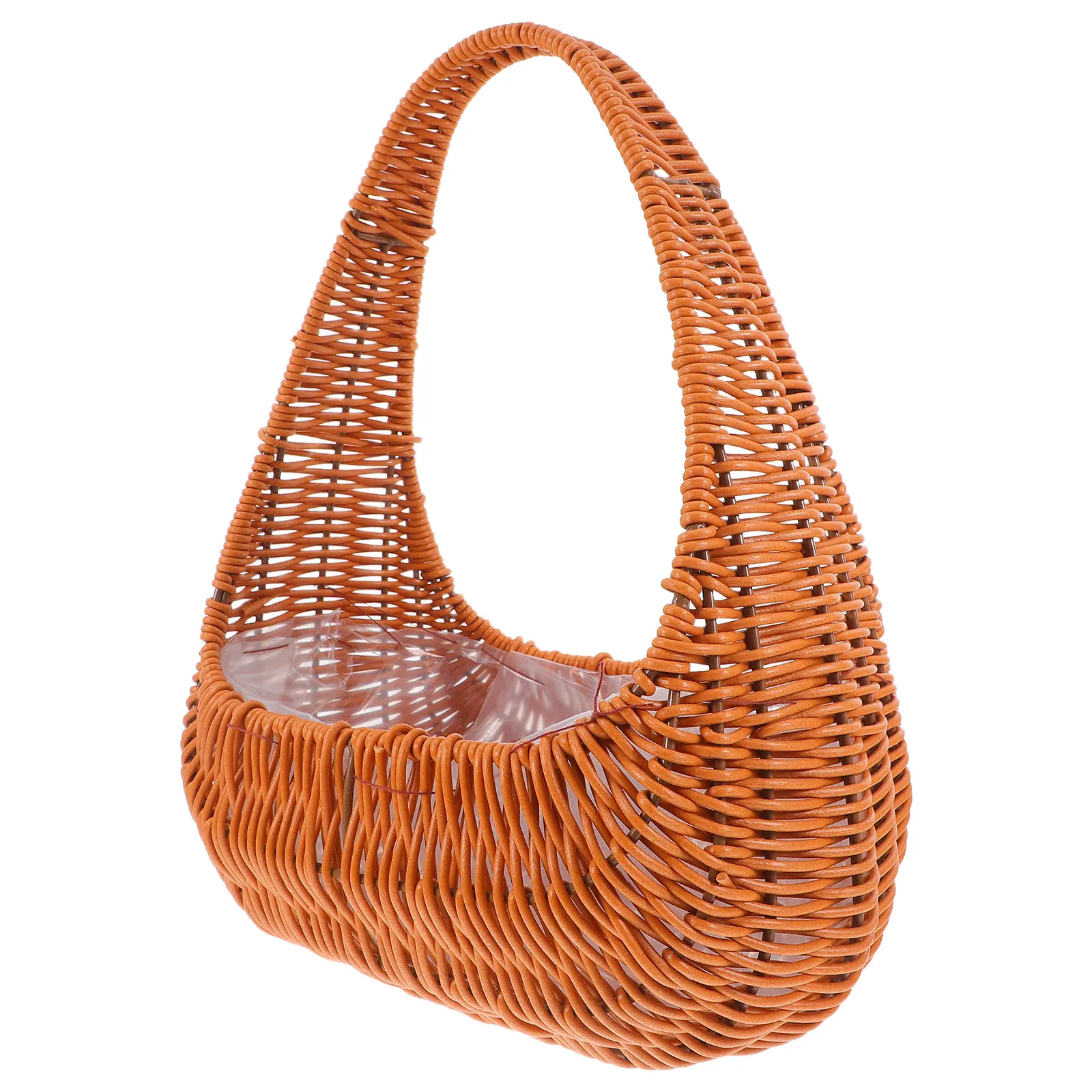 Handwoven Faux Rattan Small Flower Basket with Sturdy Handle for Wedding Decor Picnic Storage Floral Arrangements Rustic
Handwoven Faux Rattan Small Flower Basket with Sturdy Handle for Wedding Decor Picnic Storage Floral Arrangements Rustic