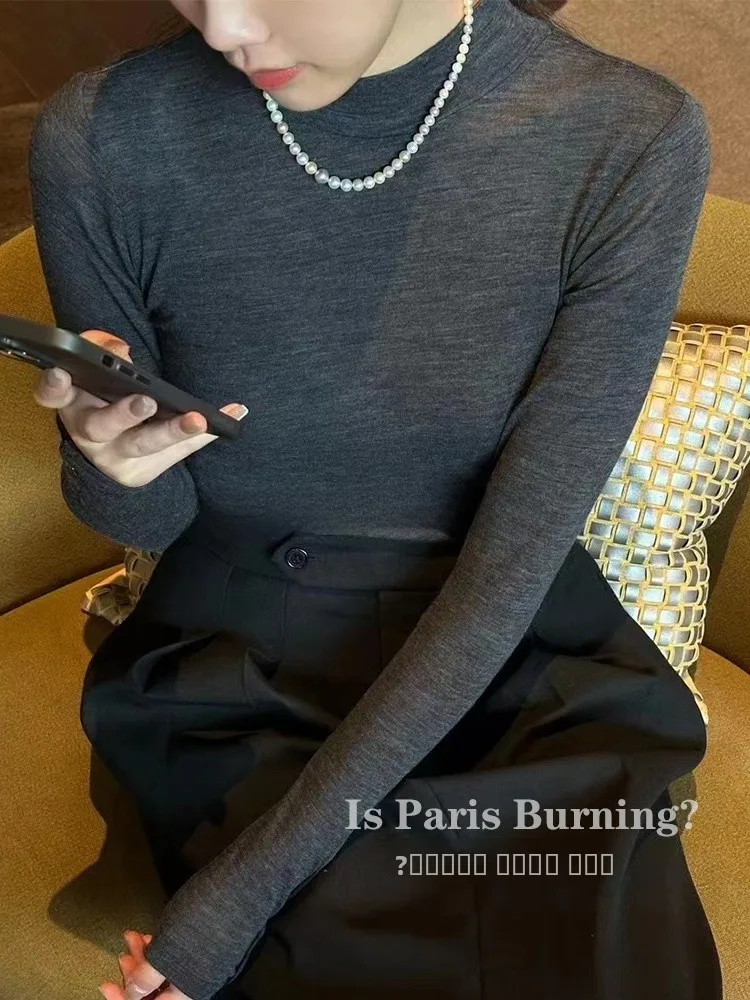 Элегантная шерстяная вязаная базовая кофта с высоким воротником, приталенная, с длинными рукавами, стандартной длины, модная, осенне-зимняя, новая модель для женщин.
Элегантная шерстяная вязаная базовая кофта с высоким воротником, приталенная, с длинными рукавами, стандартной длины, модная, осенне-зимняя, новая модель для женщин.