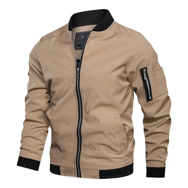 New Spring Autumn Fashion Men Jacket Bomber Jackets Business Casual Streetwear Male Coats Simple Windbreaker British Style Coat
New Spring Autumn Fashion Men Jacket Bomber Jackets Business Casual Streetwear Male Coats Simple Windbreaker British Style Coat