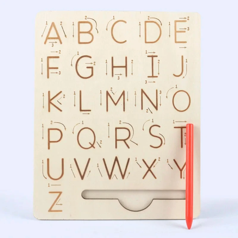 Children's Montessori Wooden Toys Educational Early Learning Word Spelling Letter Groove Practice Board Pen Control Training
Children's Montessori Wooden Toys Educational Early Learning Word Spelling Letter Groove Practice Board Pen Control Training