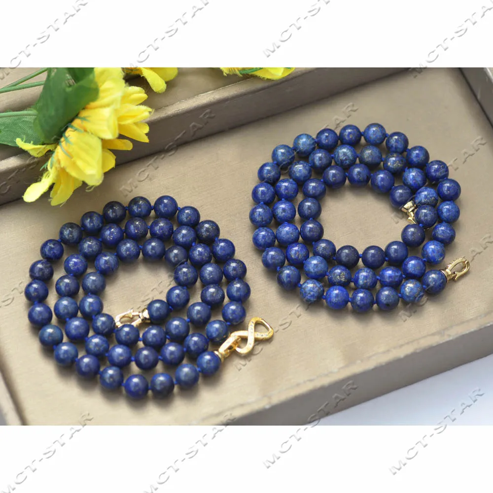 Z13772 2Row 24" 10mm Natural Blue Round Lapis lazuli Necklace Custom Jewelry
Z13772 2Row 24" 10mm Natural Blue Round Lapis lazuli Necklace Custom Jewelry