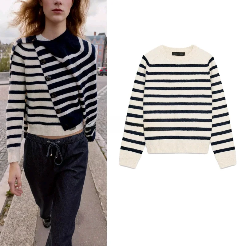 Новый зимний женский круглый свитер Ne Overhead, цветной полосатый вязаный топ из полиэфирного волокна, длинный све, обычный...
Новый зимний женский круглый свитер Ne Overhead, цветной полосатый вязаный топ из полиэфирного волокна, длинный све, обычный...