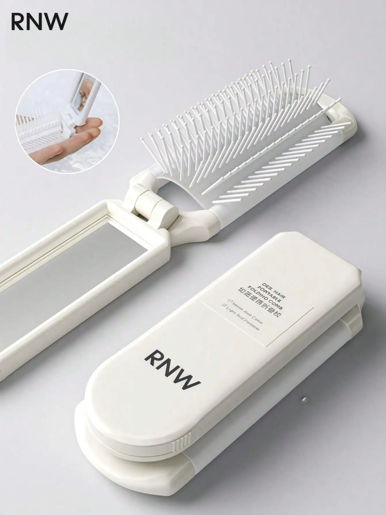 RNW Folding Travel Brushes For Hair, Travel Hair Brush With Detachable Mirror, Compact Scalp Massage Comb For Women And Men, Mini Portable Hairbrush For Purse,Gym,Trip,Outdoor Styling Tools
RNW Folding Travel Brushes For Hair, Travel Hair Brush With Detachable Mirror, Compact Scalp Massage Comb For Women And Men, Mini Portable Hairbrush For Purse,Gym,Trip,Outdoor Styling Tools