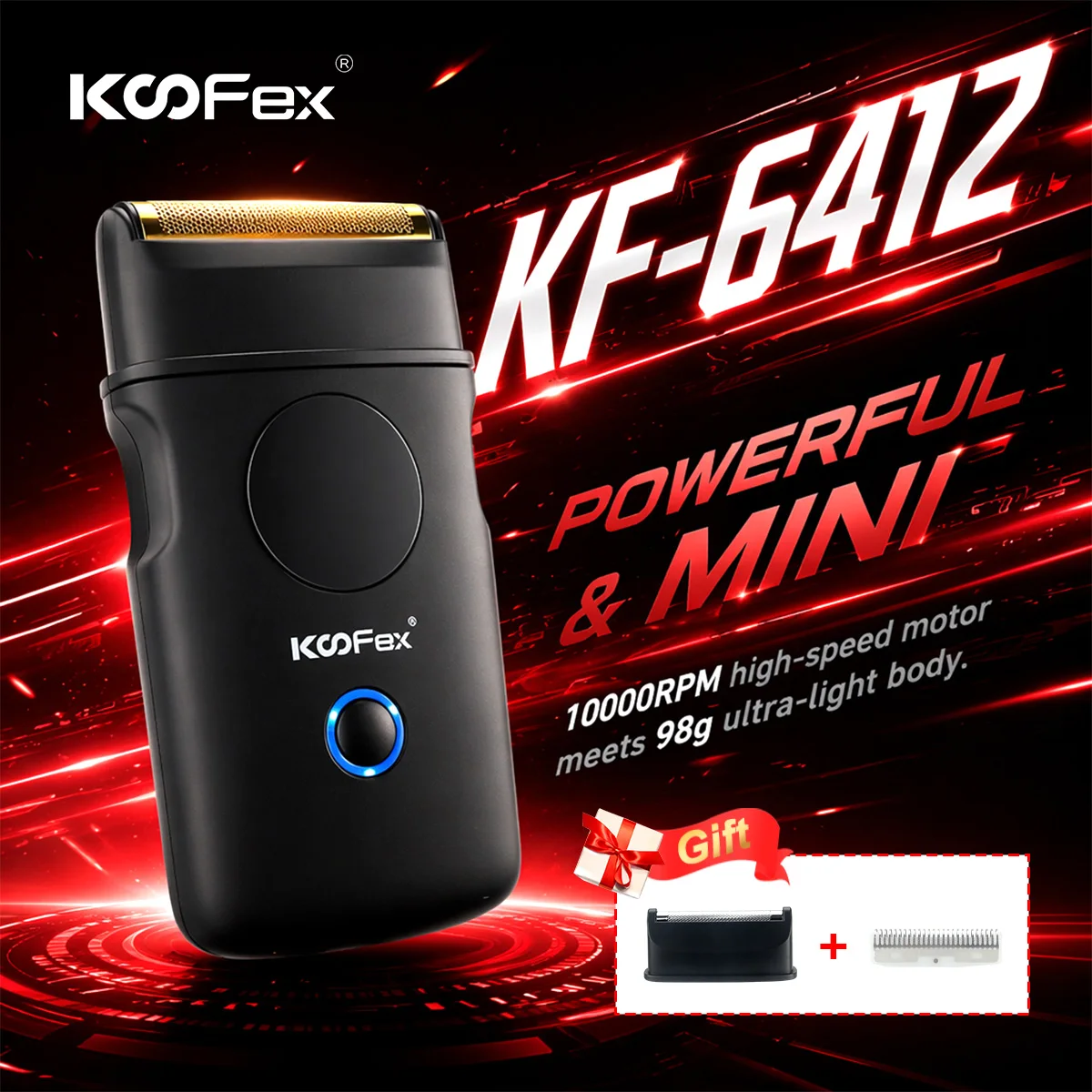 KF-6412 Shaving Trimmer for man Mini Body 10000RPM Professional Barber Machines Reciprocating Shaving Machine Electric Shaver
KF-6412 Shaving Trimmer for man Mini Body 10000RPM Professional Barber Machines Reciprocating Shaving Machine Electric Shaver