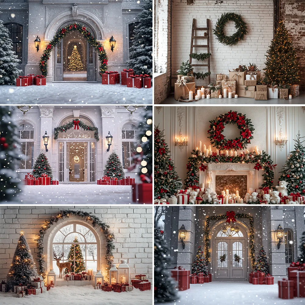 Christmas Wreath Archway Background Photography Glitter Xmas Tree Gift Window Backdrop Winter Kid Birthday Photo Studio
Christmas Wreath Archway Background Photography Glitter Xmas Tree Gift Window Backdrop Winter Kid Birthday Photo Studio