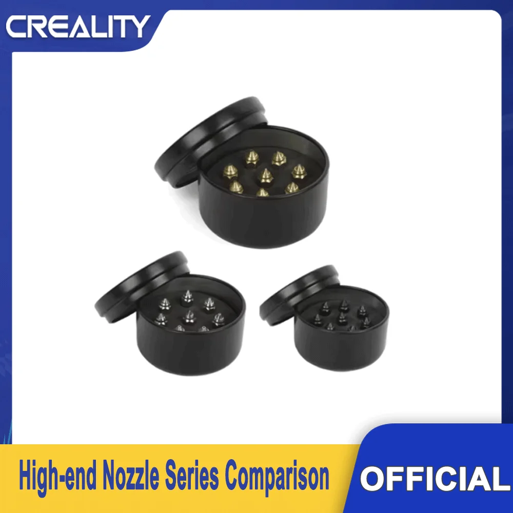 CREALITY New High-end Brass Nozzle Kit or Copper Alloy Nozzle Kit or Hardened Steel Nozzle Kit 8pcs/Set 0.25mm/0.4mm/0.6mm/0.8mm
CREALITY New High-end Brass Nozzle Kit or Copper Alloy Nozzle Kit or Hardened Steel Nozzle Kit 8pcs/Set 0.25mm/0.4mm/0.6mm/0.8mm