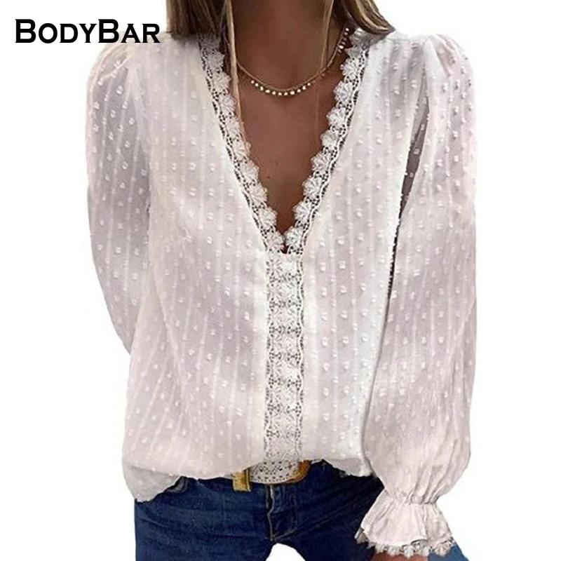 Spring Elegant Long-sleeved Shirt Ladies Office Blouse Solid Color V-neck Jacquard Shirt For Women New Large Size Fashion Blusa
Spring Elegant Long-sleeved Shirt Ladies Office Blouse Solid Color V-neck Jacquard Shirt For Women New Large Size Fashion Blusa