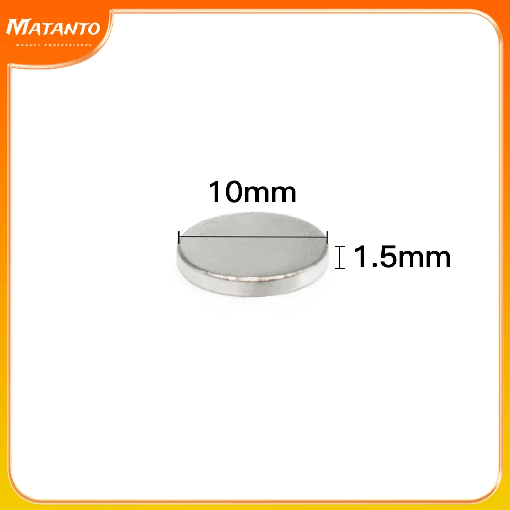 20/50/100/200/300/500PCS 10x1.5 Small Round Rare Earth Magnets Magnet 10x1.5mm N35 Permanent Neodymium Magnets Disc 10*1.5 mm
20/50/100/200/300/500PCS 10x1.5 Small Round Rare Earth Magnets Magnet 10x1.5mm N35 Permanent Neodymium Magnets Disc 10*1.5 mm