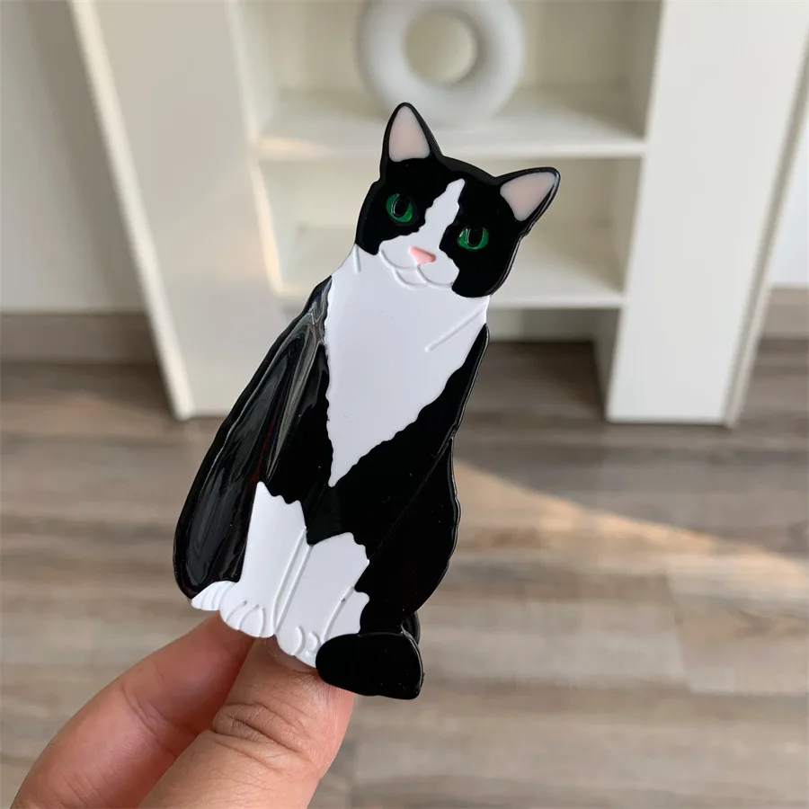 Милая заколка для волос в виде котика из ацетатного пластика для женщин, в корейском стиле, мультяшная, в виде кошачьей лапки, аксессуар для волос, заколка-краб в виде животного
Милая заколка для волос в виде котика из ацетатного пластика для женщин, в корейском стиле, мультяшная, в виде кошачьей лапки, аксессуар для волос, заколка-краб в виде животного