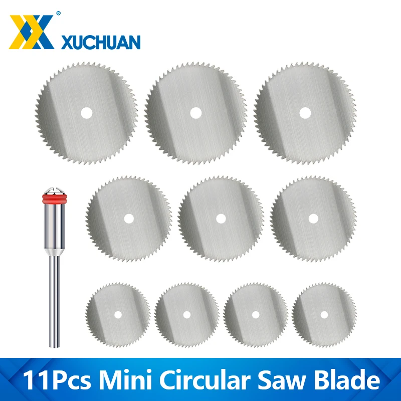 11pcs Mini Circular Saw Blade Set 22mm 25mm 32mm Stainless Steel Cutting Disc with Mandrel For Wood Plastic Metal
11pcs Mini Circular Saw Blade Set 22mm 25mm 32mm Stainless Steel Cutting Disc with Mandrel For Wood Plastic Metal