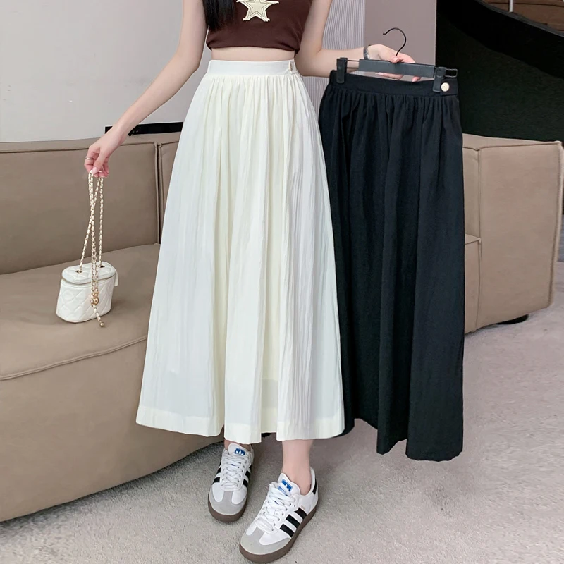 2024 New Summer Korean Style Retro Aesthetic Loose Casual Women Solid Color Bohemian Mixed Cotton Sweat Pleated Y2K Chic Skirts
2024 New Summer Korean Style Retro Aesthetic Loose Casual Women Solid Color Bohemian Mixed Cotton Sweat Pleated Y2K Chic Skirts