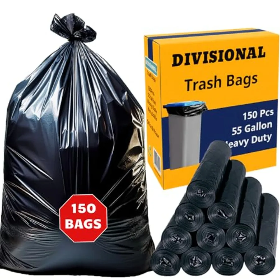 150 Count 55 Gallon Trash Bags 150- Pack Heavy Duty Trash Bags Heavy Duty Garbage Bags Black Garbage Bags Large 20 Micron
150 Count 55 Gallon Trash Bags 150- Pack Heavy Duty Trash Bags Heavy Duty Garbage Bags Black Garbage Bags Large 20 Micron
