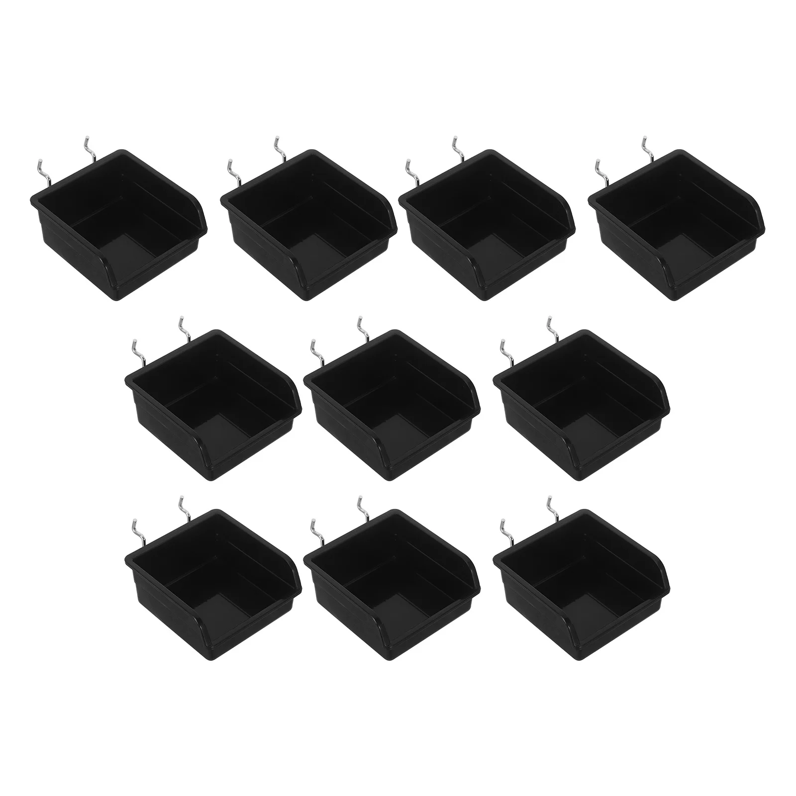 10Pcs Parts Organizer Plastic Pegboard Bins 3.93x3.93x1.81 Slotted Board Shelves Heavy Duty Storage Box for Workbench Garage
10Pcs Parts Organizer Plastic Pegboard Bins 3.93x3.93x1.81 Slotted Board Shelves Heavy Duty Storage Box for Workbench Garage