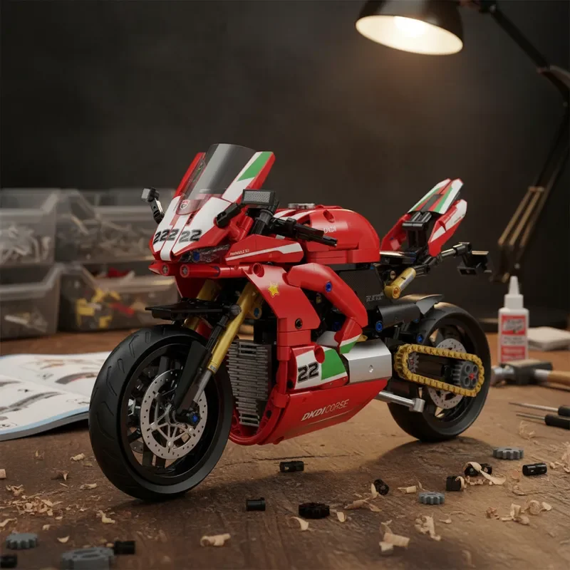 2026 Технический конструктор MOC: Мотоцикл Ducati, Сборная модель, Игрушка для детей
2026 Технический конструктор MOC: Мотоцикл Ducati, Сборная модель, Игрушка для детей