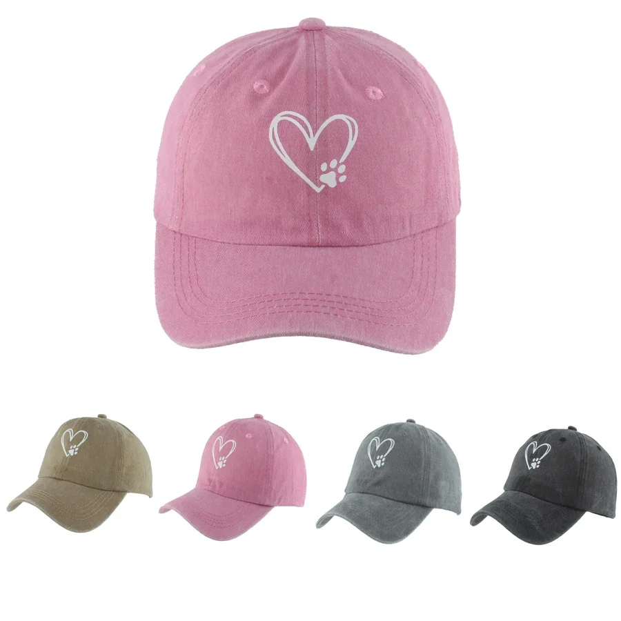 NEW Unisex Washed Cotton Baseball Cap Men Women Summer Cute Heart Print Sun Hats Adjustable Sunscreen Outdoor Sports Caps
NEW Unisex Washed Cotton Baseball Cap Men Women Summer Cute Heart Print Sun Hats Adjustable Sunscreen Outdoor Sports Caps