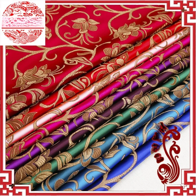 Tree vine flowers high-density nylon brocade satin fabric imitation antique cheongsam
Tree vine flowers high-density nylon brocade satin fabric imitation antique cheongsam
