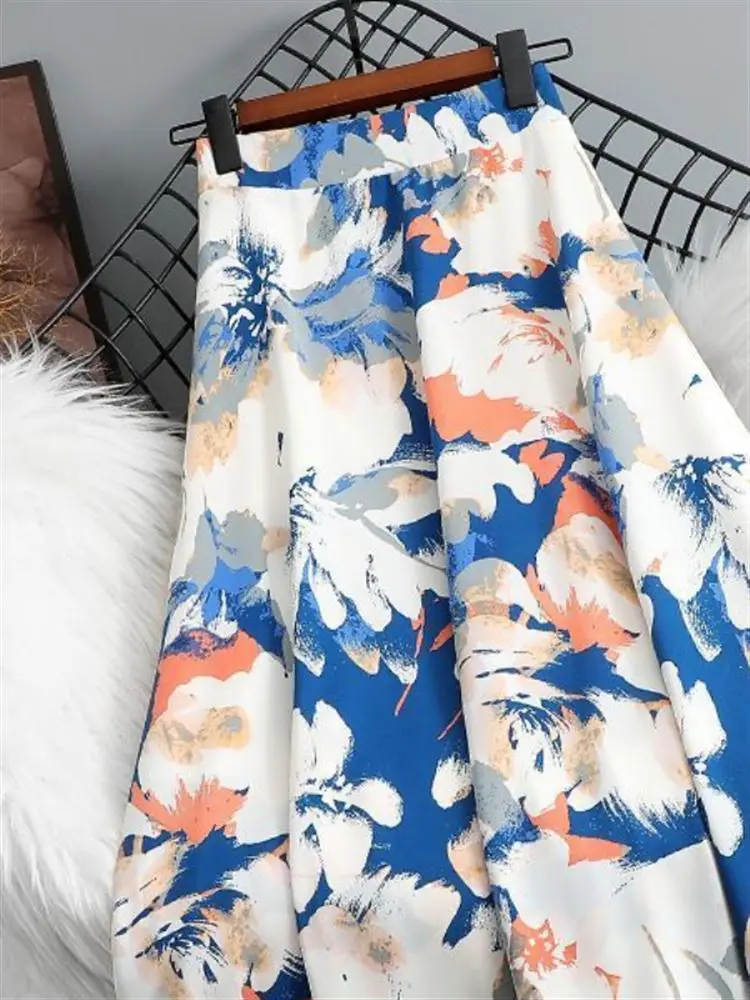 Summer New plus Size Women's A-Line Midi Skirt High Waist Slim Print Flared Hip Covering Floral Print Half-length Skirts
Summer New plus Size Women's A-Line Midi Skirt High Waist Slim Print Flared Hip Covering Floral Print Half-length Skirts