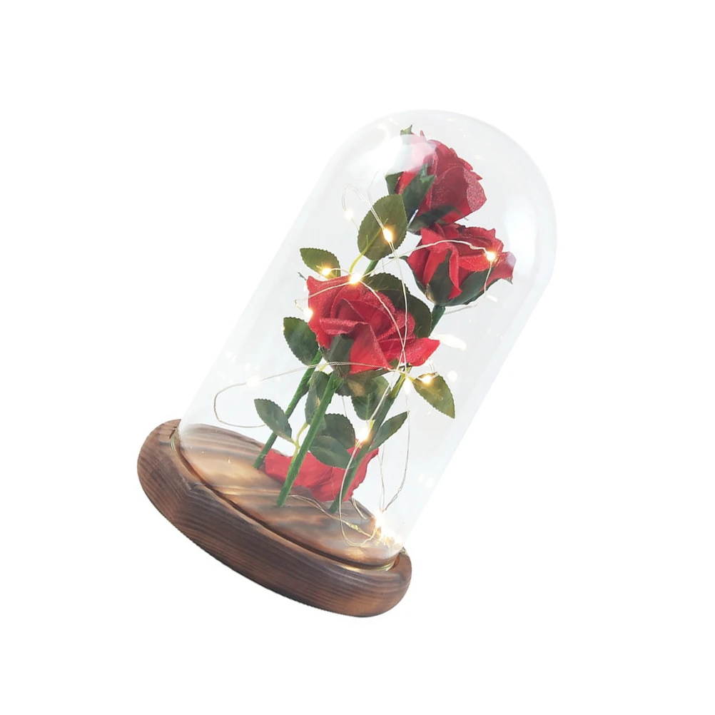LED Rose Flower Lights Glass Dome Eternal Decor Gift Immortal Preserved Warm 3AAA Batteries Long Lifespan Home
LED Rose Flower Lights Glass Dome Eternal Decor Gift Immortal Preserved Warm 3AAA Batteries Long Lifespan Home
