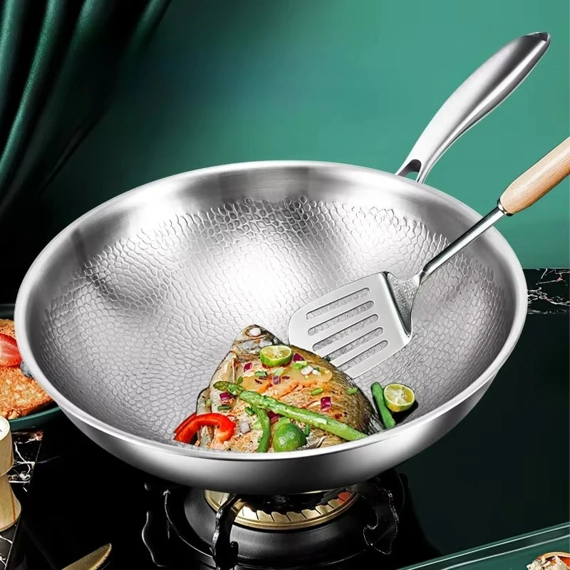 Pure Titanium Flat Bottom Wok, Uncoated Non-stick Wok, Household Cooking Wok, Fish Scale Hammered Titanium Wok
Pure Titanium Flat Bottom Wok, Uncoated Non-stick Wok, Household Cooking Wok, Fish Scale Hammered Titanium Wok