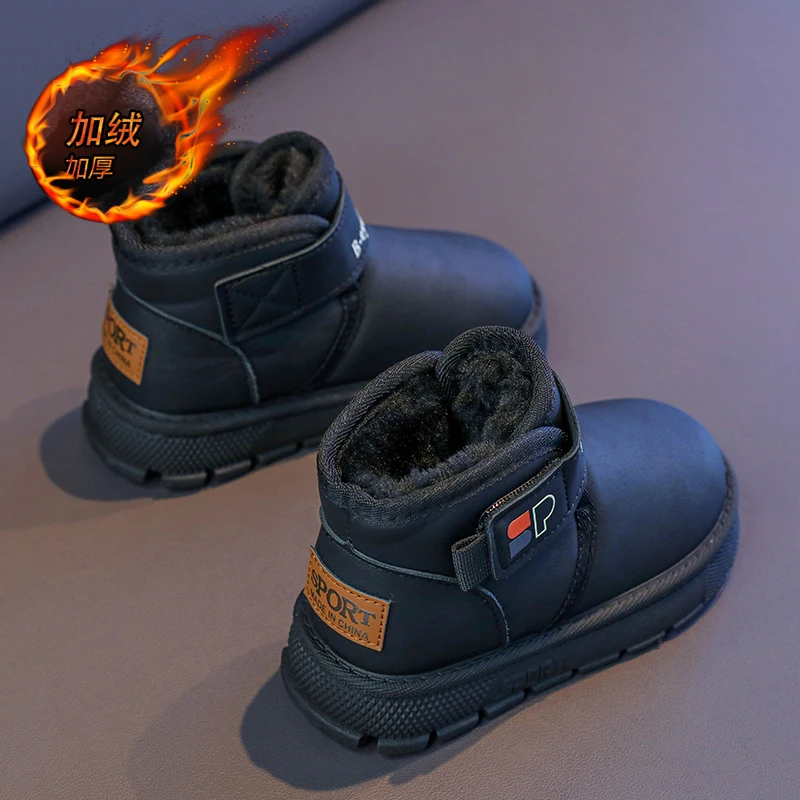 Children's Snow Boots Women's Leather Thickened Girls' Cotton Shoes 2025 Winter New Men's Shoes with Plush Thickened Cotton Boot
Children's Snow Boots Women's Leather Thickened Girls' Cotton Shoes 2025 Winter New Men's Shoes with Plush Thickened Cotton Boot