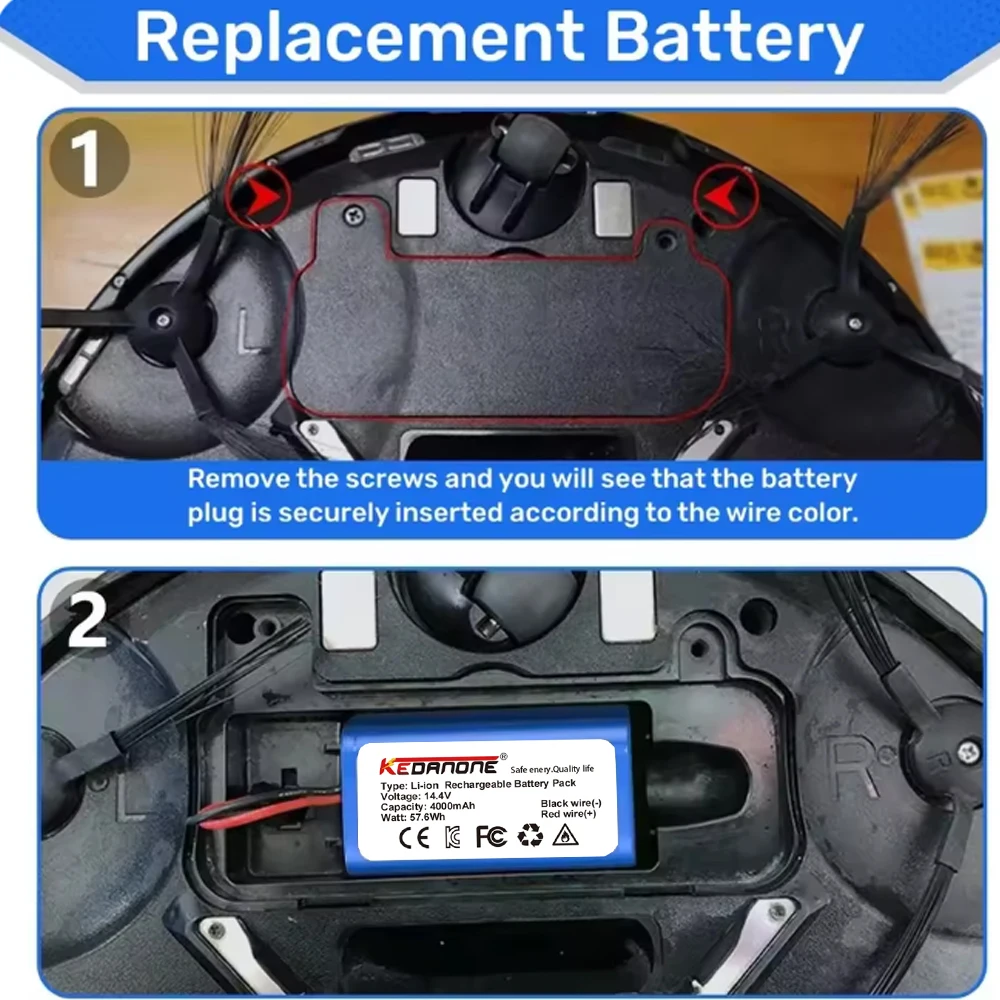 Original/Genuine For Xiaomi Replacement Battery H18650CH-4S1P For XIOMI MIJIA Mi Robot Vacuum-Mop Essential G1 SKV4136GL MJSTG1
Original/Genuine For Xiaomi Replacement Battery H18650CH-4S1P For XIOMI MIJIA Mi Robot Vacuum-Mop Essential G1 SKV4136GL MJSTG1
