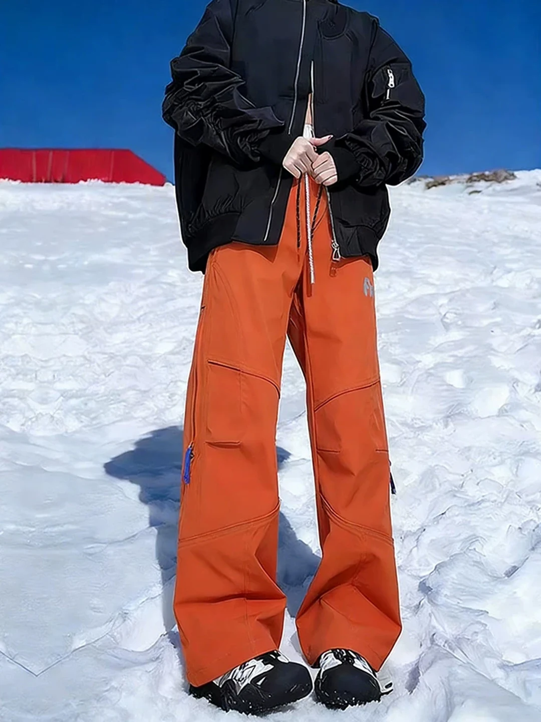 Мужские и женские утепленные флисом лыжные брюки, уличные рабочие брюки прямого кроя с карманами
Мужские и женские утепленные флисом лыжные брюки, уличные рабочие брюки прямого кроя с карманами