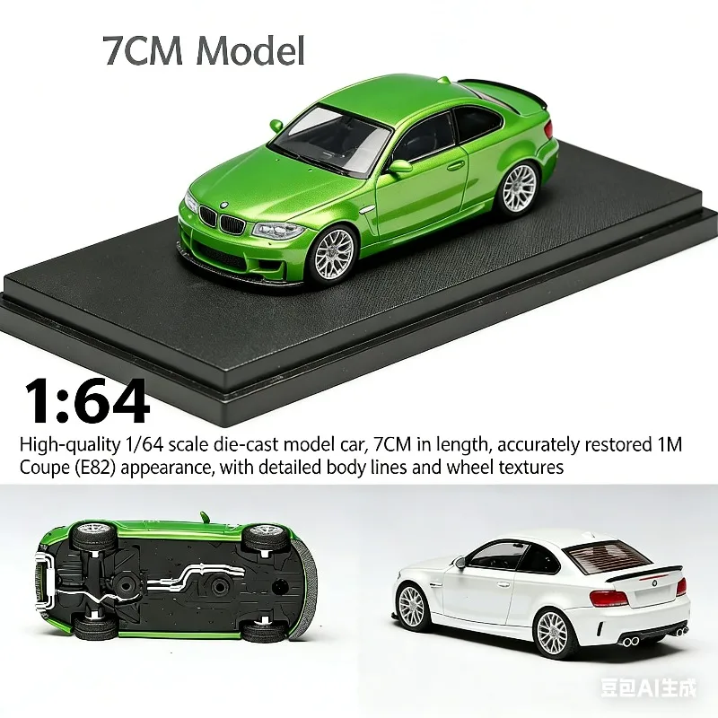 7CM Model 1/64 BMW E82 1M Coupe Realistic Static Alloy Car Model, Boys' Toy, Adult Collection Decoration Item.
7CM Model 1/64 BMW E82 1M Coupe Realistic Static Alloy Car Model, Boys' Toy, Adult Collection Decoration Item.