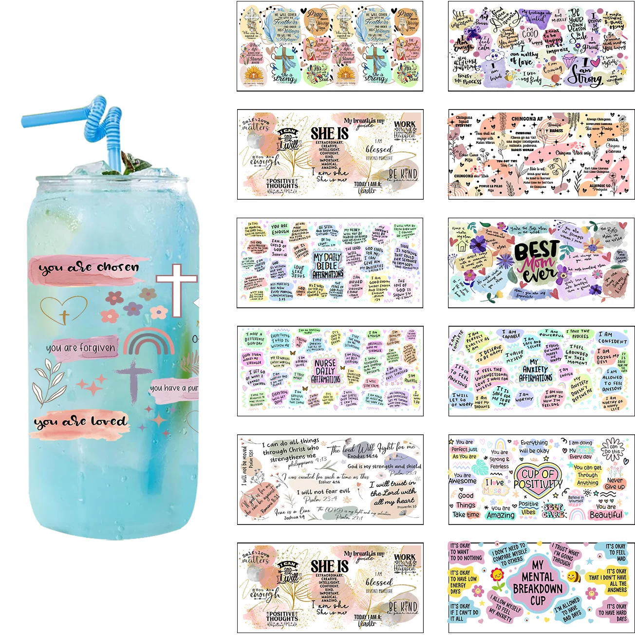 Funny quotes Series easy peel waterproof DIY Decals Retro Beauty 3D transfers uvdtf crystal sticker 16oz uv dtf cup wraps
Funny quotes Series easy peel waterproof DIY Decals Retro Beauty 3D transfers uvdtf crystal sticker 16oz uv dtf cup wraps