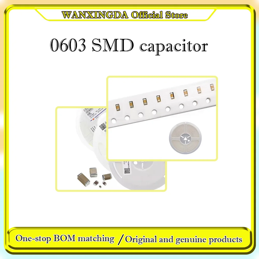 0603 SMD 100Pcs 4000Pcs 10nF 15nF 22nF 33nF 36nF 47nF 68nF 82nF 100nF 220nF 470nF
0603 SMD 100Pcs 4000Pcs 10nF 15nF 22nF 33nF 36nF 47nF 68nF 82nF 100nF 220nF 470nF