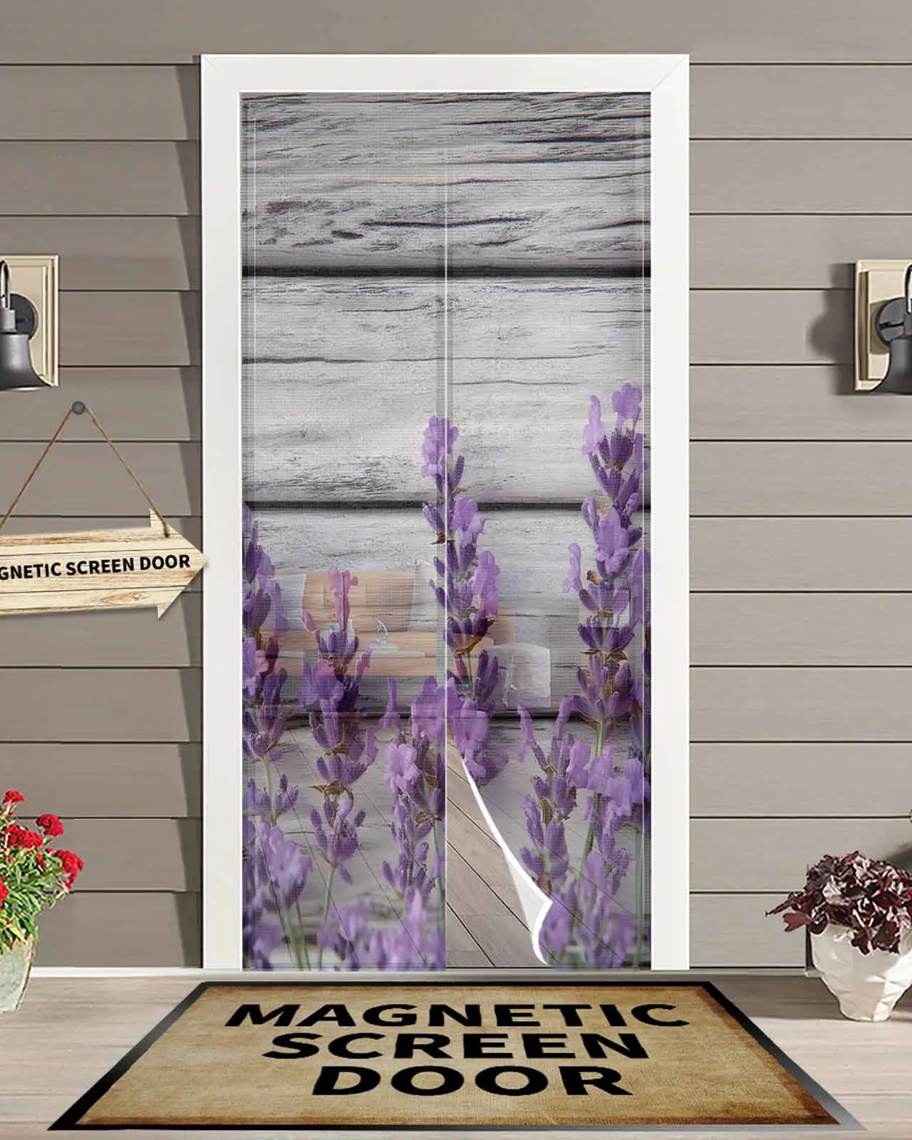 Modern Plank Lavender Flowers Magnetic Door Curtain Living Room Bedroom Home Anti-mosquito Screen Door Curtain
Modern Plank Lavender Flowers Magnetic Door Curtain Living Room Bedroom Home Anti-mosquito Screen Door Curtain