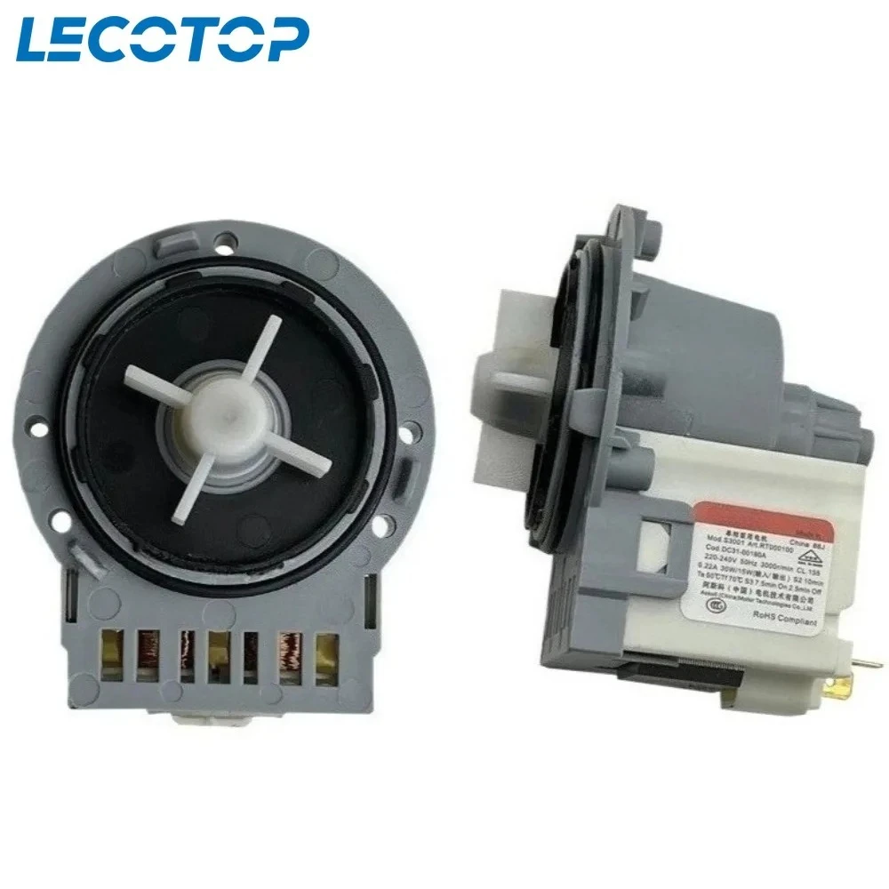 Новый двигатель сливного насоса S3001 DC31-00180A для стиральной машины Samsung, запасные части для дренажа стиральной машины
Новый двигатель сливного насоса S3001 DC31-00180A для стиральной машины Samsung, запасные части для дренажа стиральной машины