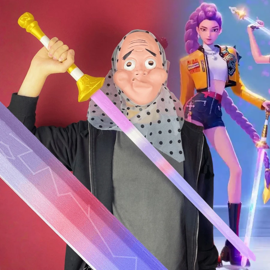 40inch KPop Demon Hunters Katana Rumi Sword Anime Cosplay Prop Original Samurai Sabre Wooden Real Size Japanese Katana Gift
40inch KPop Demon Hunters Katana Rumi Sword Anime Cosplay Prop Original Samurai Sabre Wooden Real Size Japanese Katana Gift