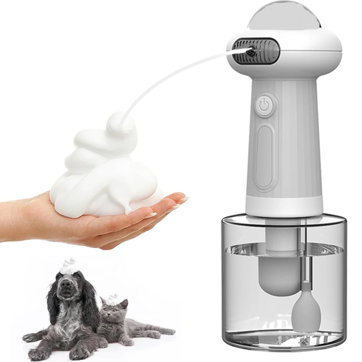A UFO Flying Saucer Shape Cats And Dogs Bathing With Electric Foam Machine USB Rechargeable Automatic Soap Dispenser Foam Machin
A UFO Flying Saucer Shape Cats And Dogs Bathing With Electric Foam Machine USB Rechargeable Automatic Soap Dispenser Foam Machin
