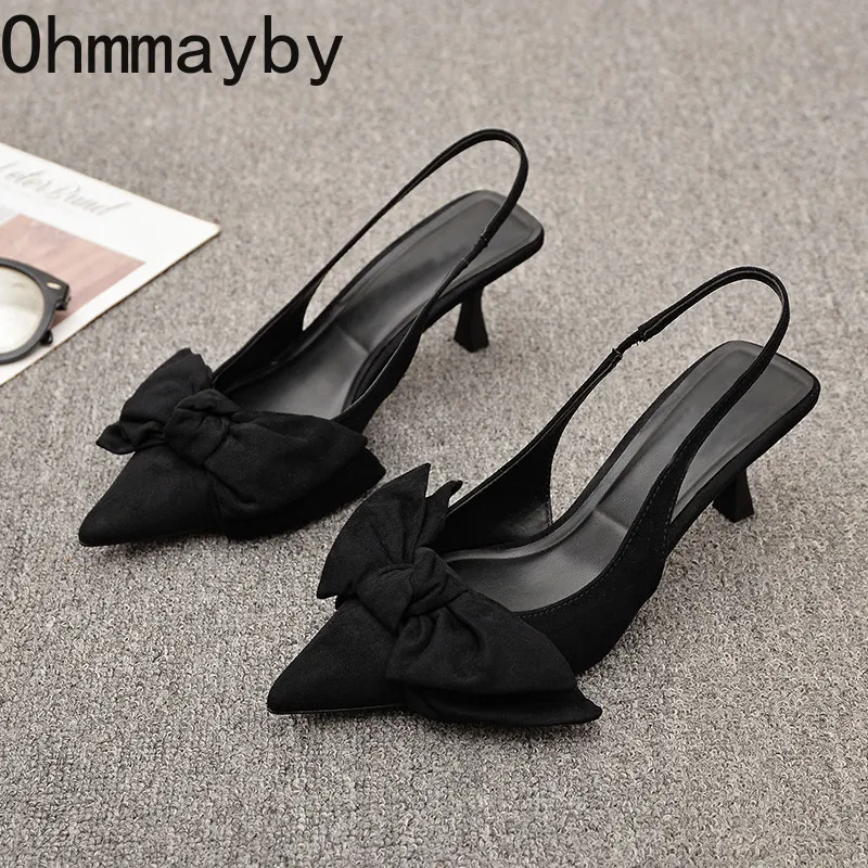 Дизайнерские женские сандалии с острым носком на толстом каблуке, модные мюли с бантом-бабочкой, элегантные туфли для вечеринок
Дизайнерские женские сандалии с острым носком на толстом каблуке, модные мюли с бантом-бабочкой, элегантные туфли для вечеринок
