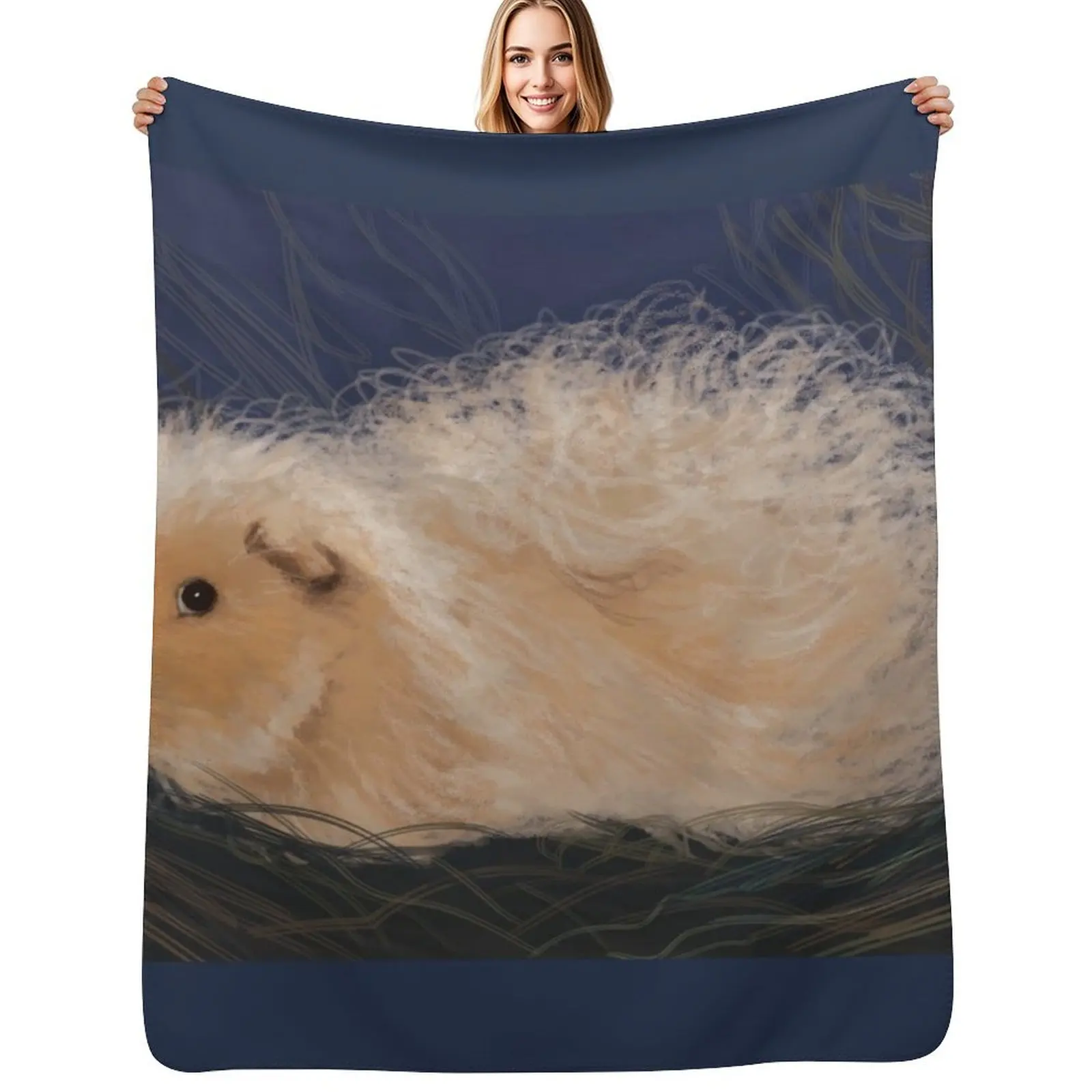 Fuzzy Guinea Pig Throw Blanket Travel Size Cozy Blanket for Plane Train
Fuzzy Guinea Pig Throw Blanket Travel Size Cozy Blanket for Plane Train