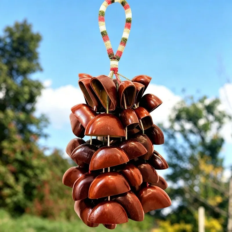Natural Fruit Shell Bells Sound Healing Wind Chimes Yoga Relax Handmade Meditation Hand Bells Outdoor Percussion Instruments
Natural Fruit Shell Bells Sound Healing Wind Chimes Yoga Relax Handmade Meditation Hand Bells Outdoor Percussion Instruments